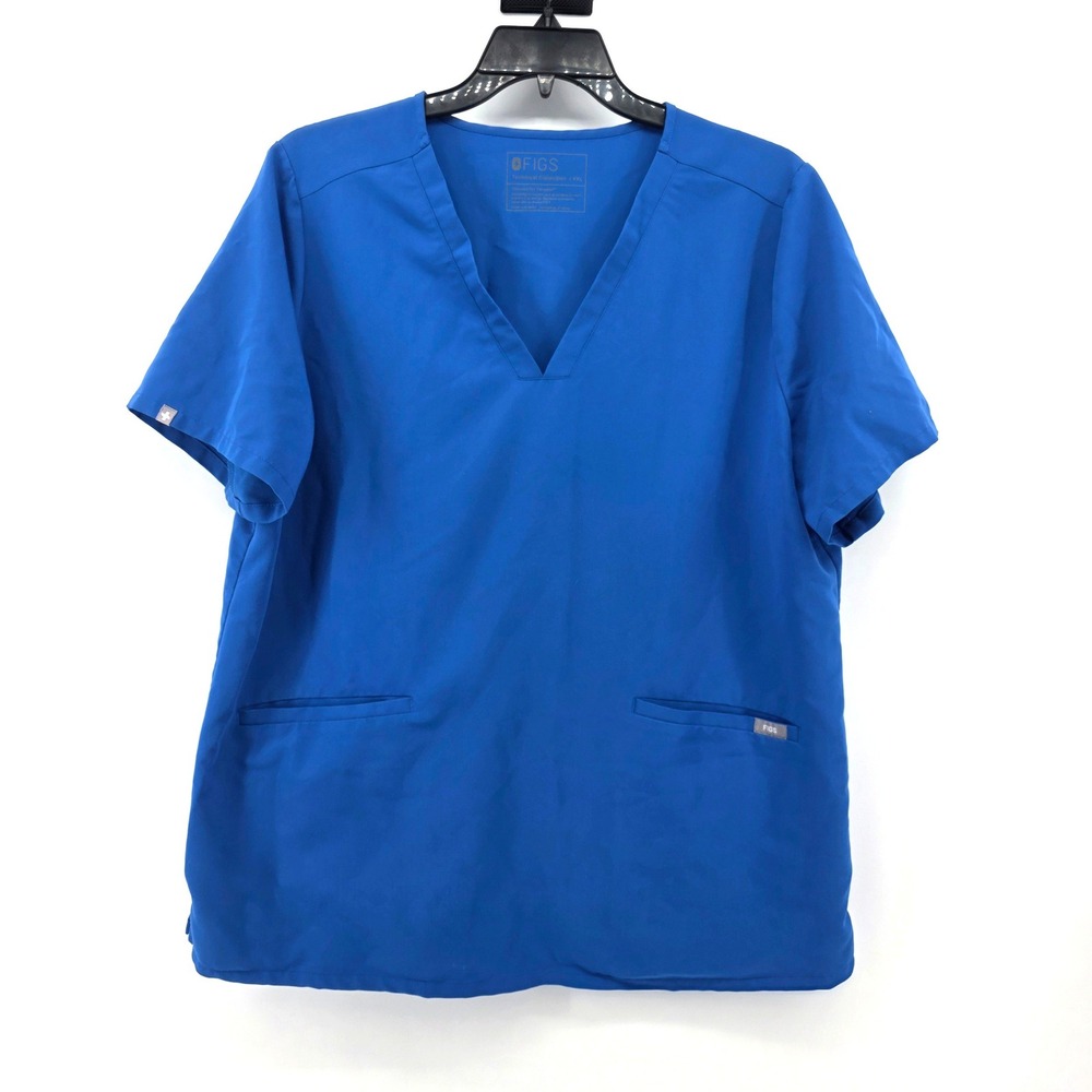 FIGS Casma V-Neck Scrub Top Royal Blue Technical Collection XXL FW1100